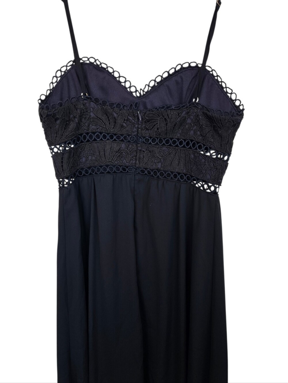 State Navy Lace Bodice Maxi Dress | Size Small | Elegant Formal Boho Dress - Picture 5 of 8